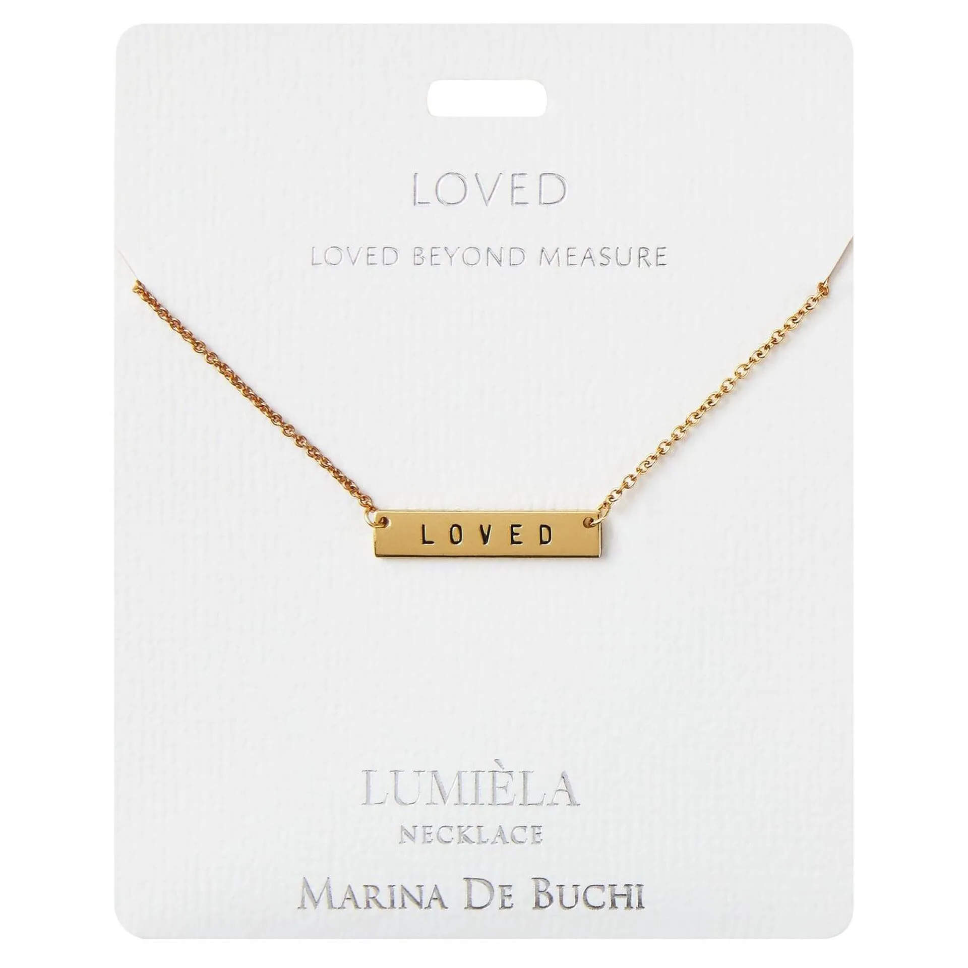 100532 Loved Bar Pendant Necklaces