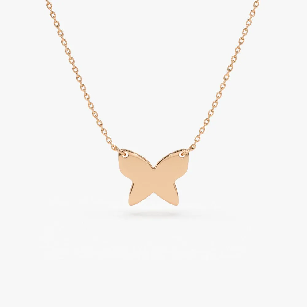 14k Butterfly Necklace