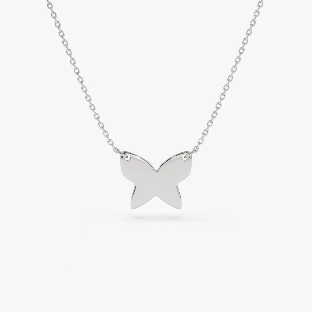 14k Butterfly Necklace