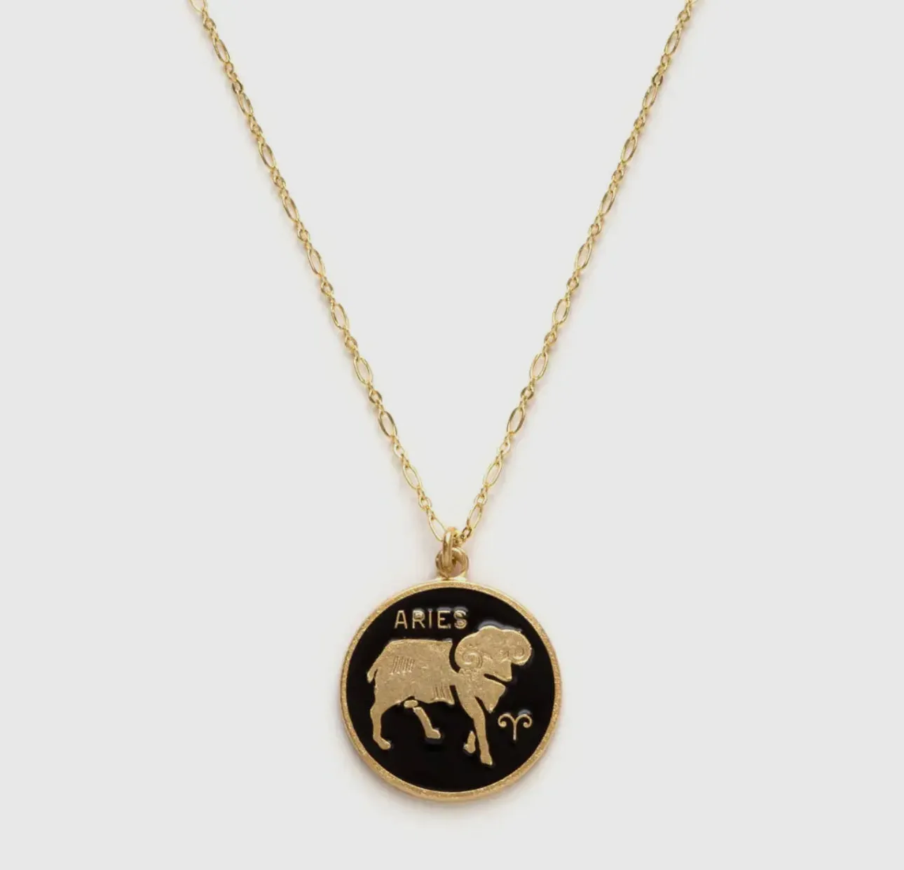 14k Gold Plated and Enamel Zodiac Necklaces