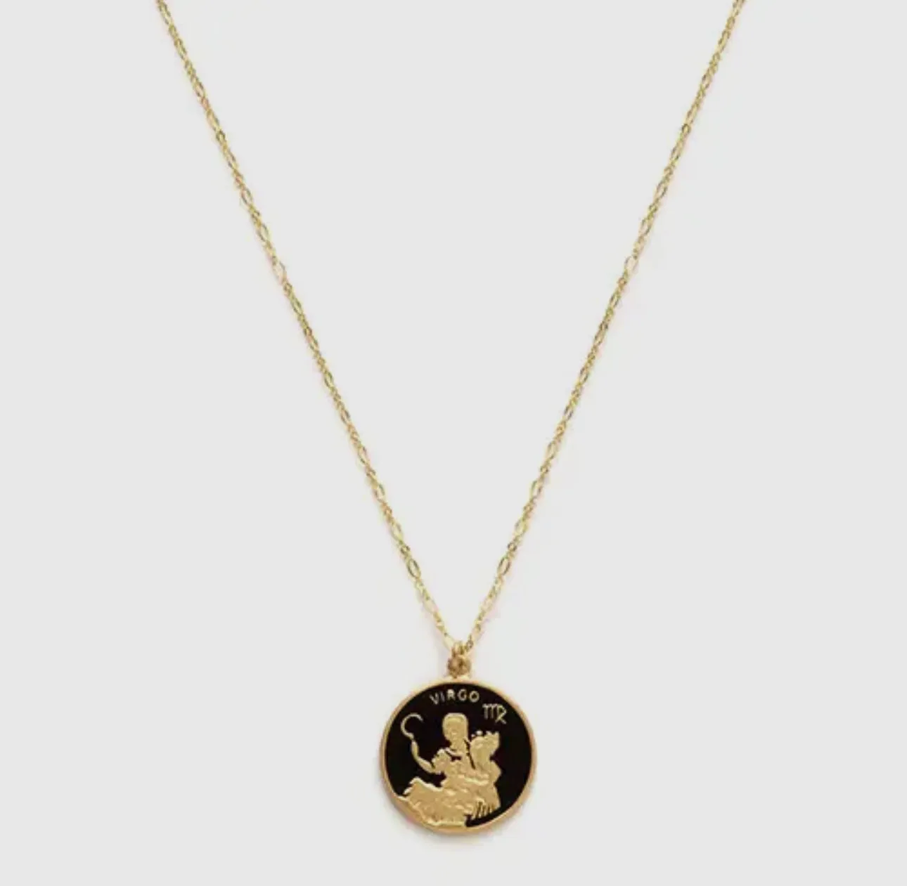 14k Gold Plated and Enamel Zodiac Necklaces