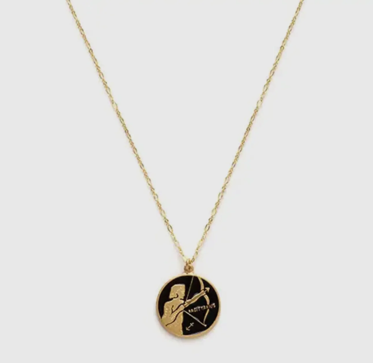 14k Gold Plated and Enamel Zodiac Necklaces