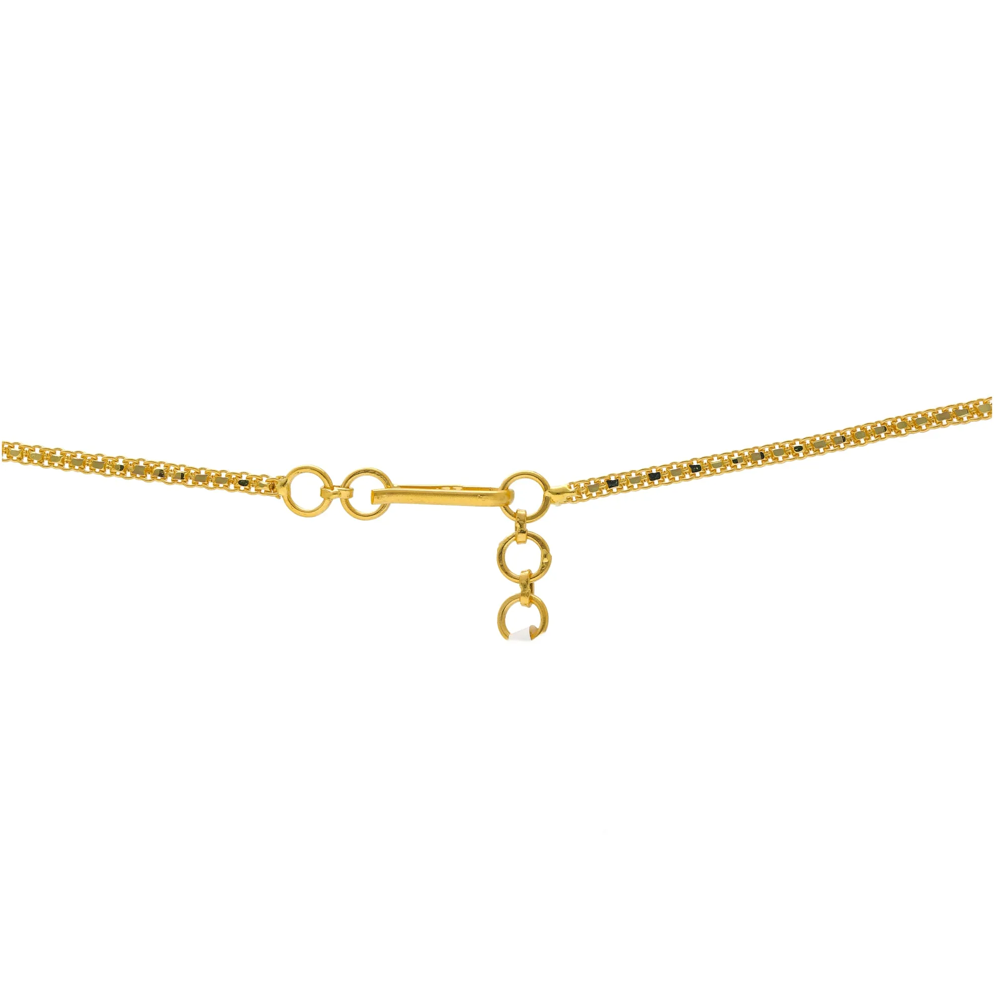 22K Yellow Gold Choker with Emeralds & Rubies (35.6gm)