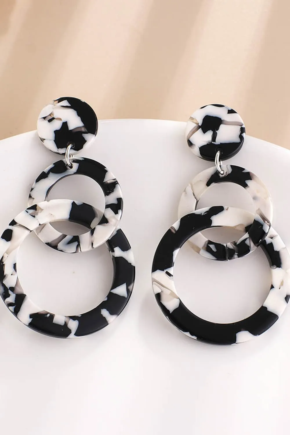 Acrylic Double-Hoop Earrings