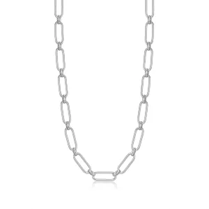 Ania Haie Silver Cable Connect Chunky Chain Necklace