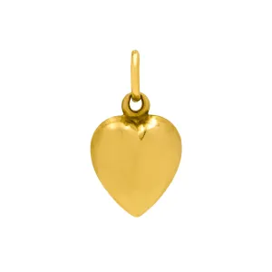 Antique 9ct Gold Puffy Heart Charm