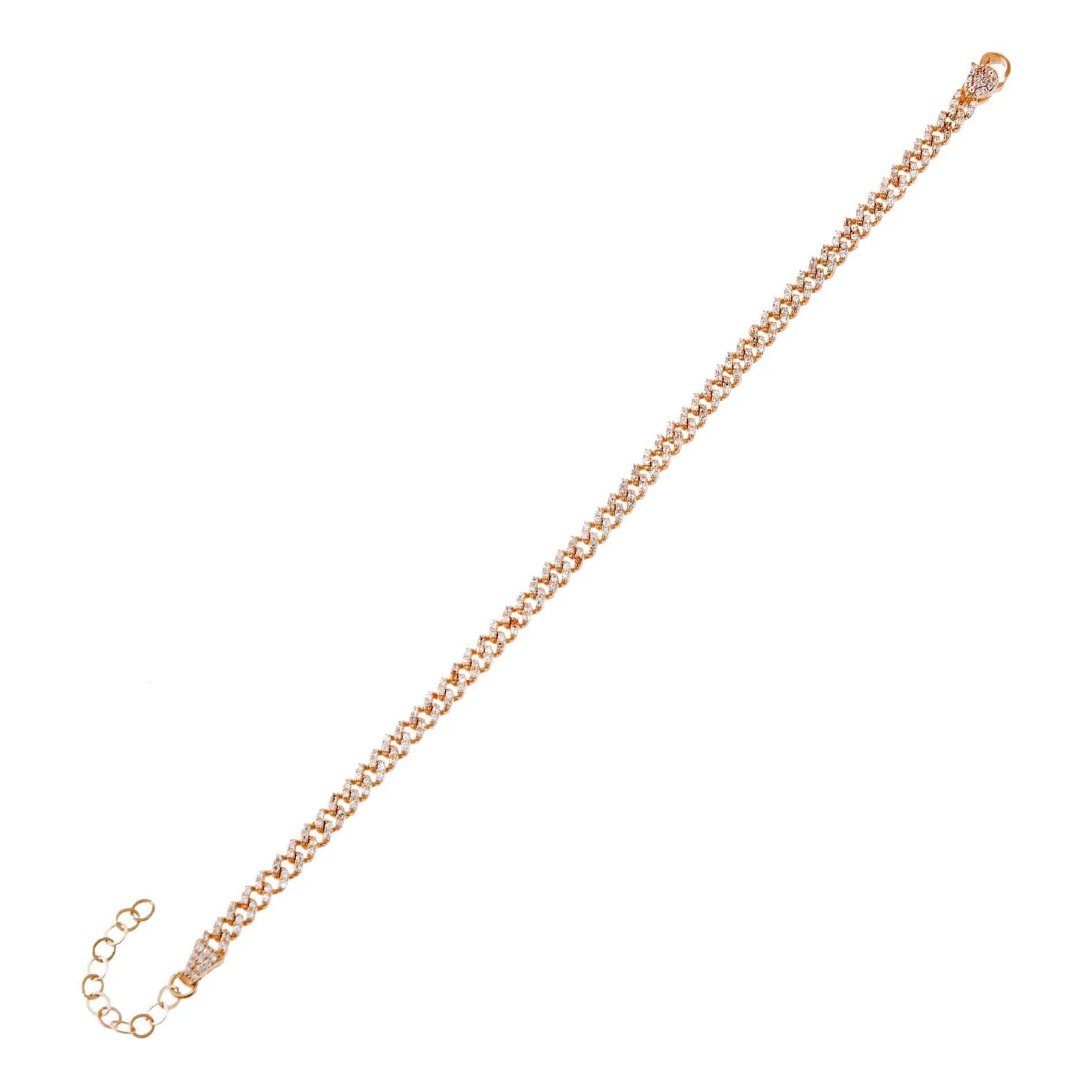 Baby Pavé Cuban Link Bracelet