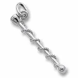 Baton Charm In Sterling Silver