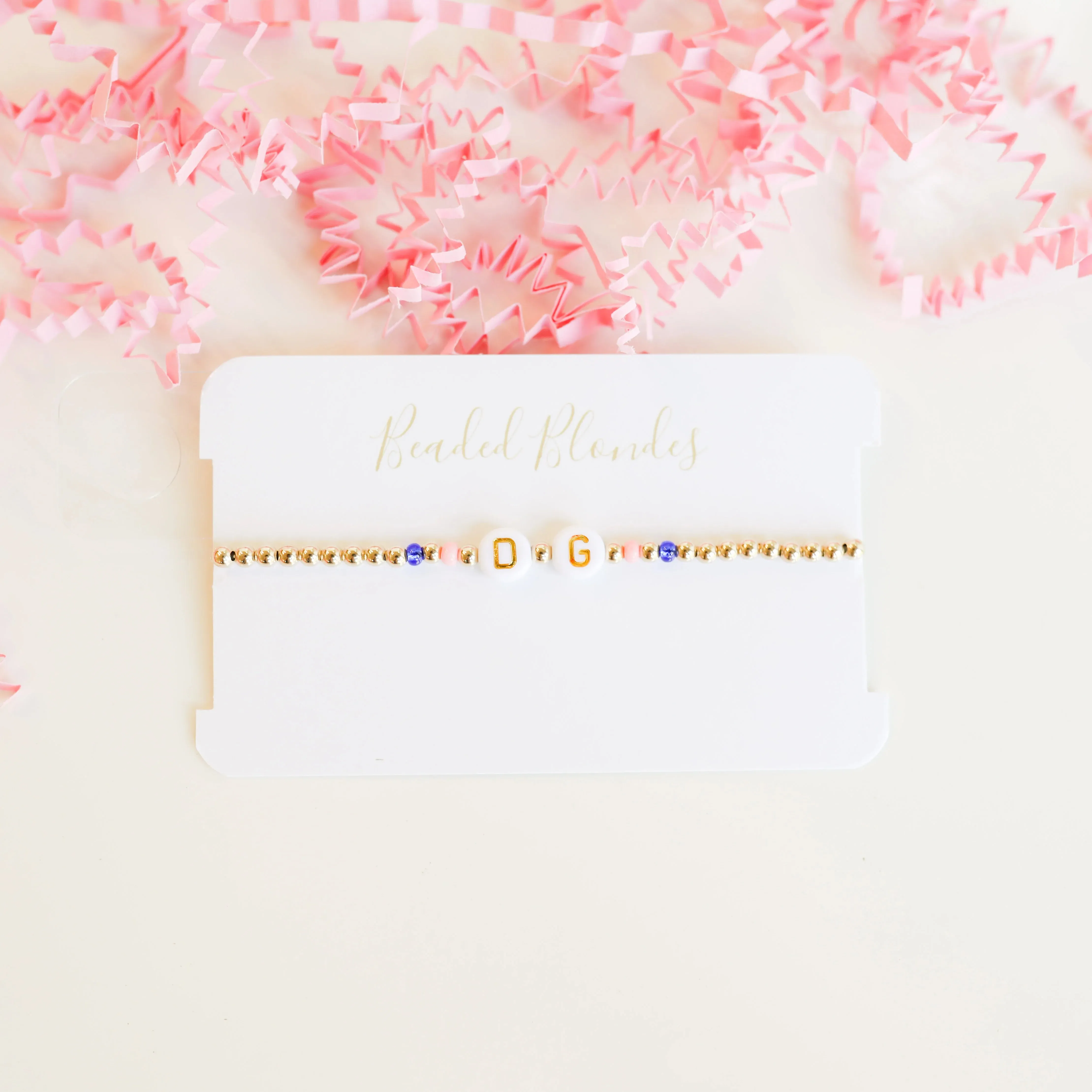 Beaded Blondes | Delta Gamma Color Sorority Bracelet