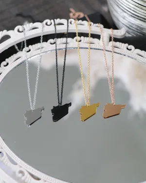 Birthplace Map Necklace- Syria