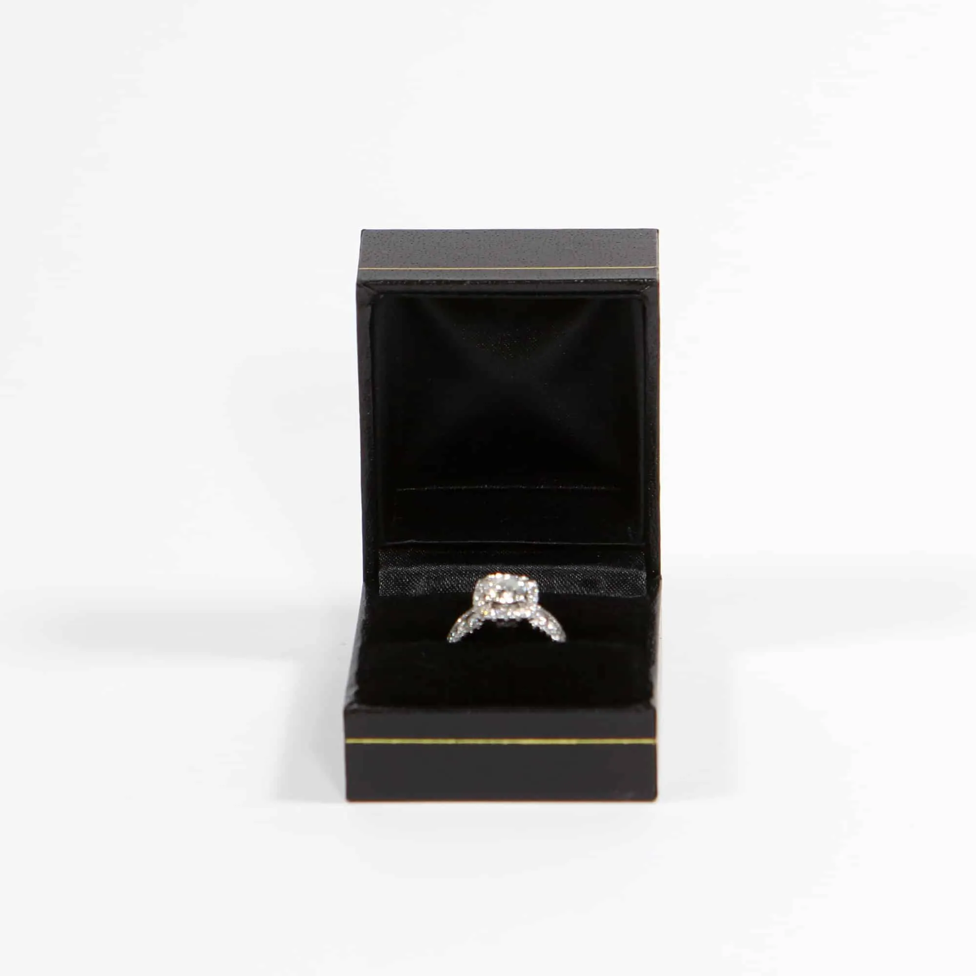 Black Classic Proposal Ring Box