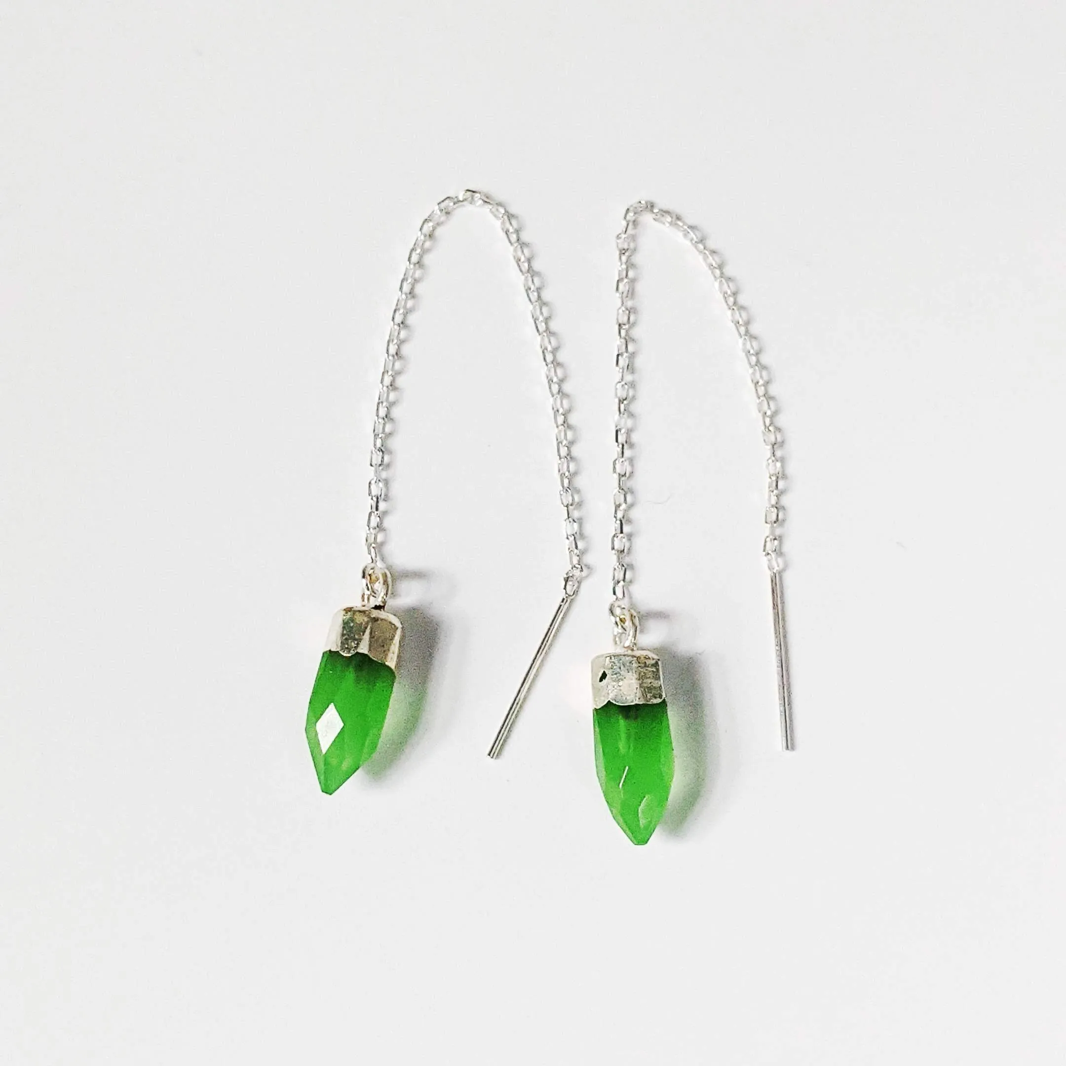 Bullet threader earrings