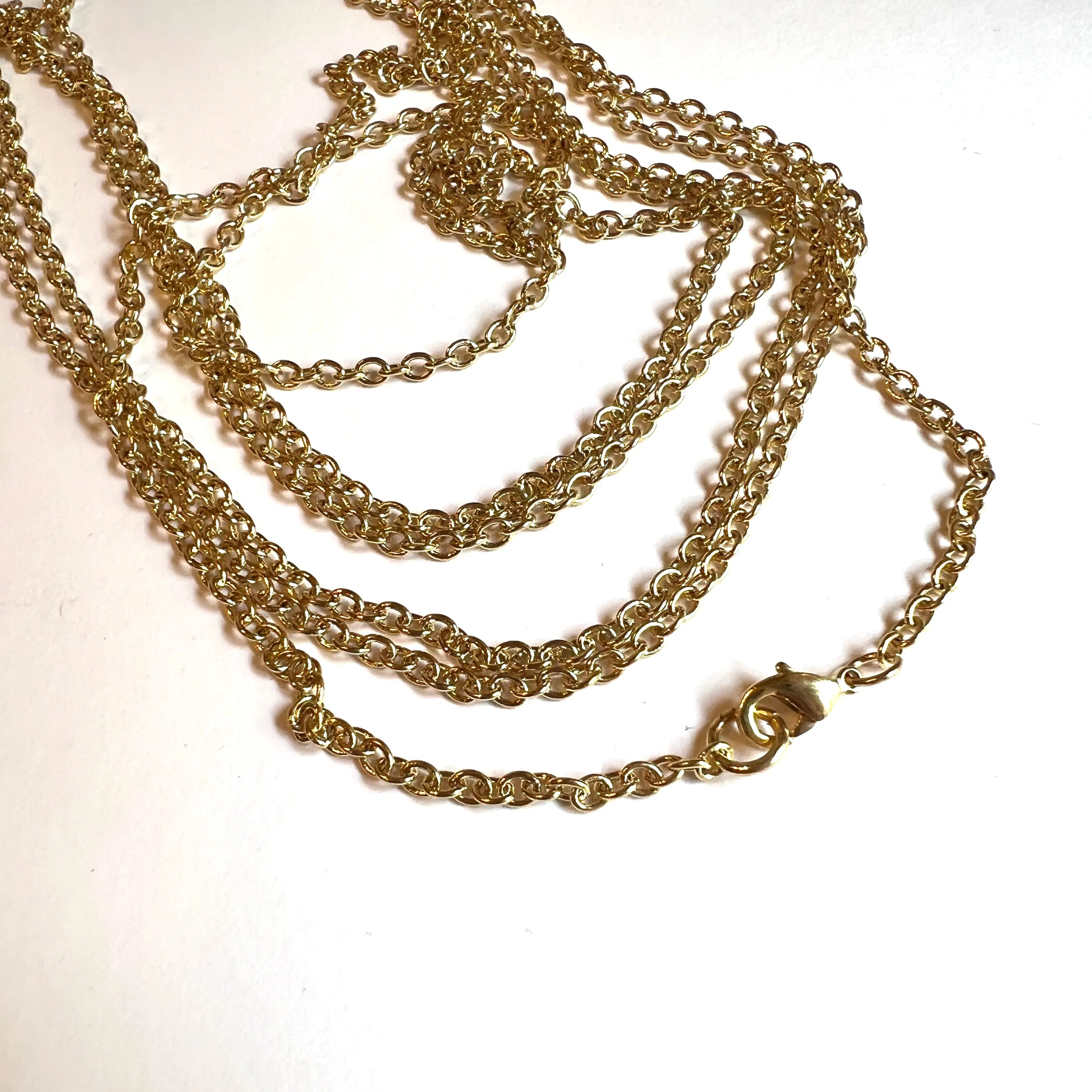 Cable Chain Necklace - Plated Stainless