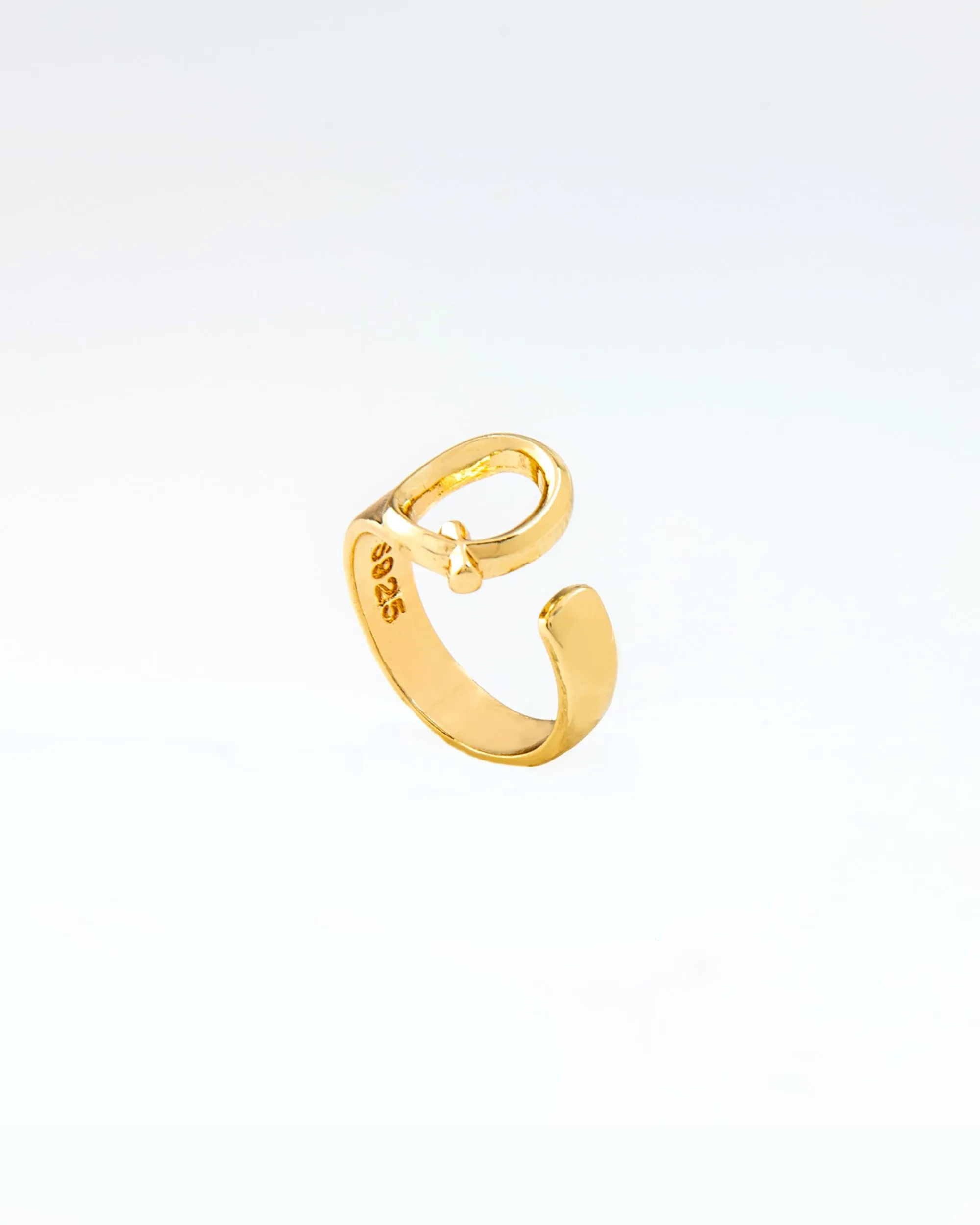 CLASSIC GOLD ALPHABET RING 2456 - قلادة