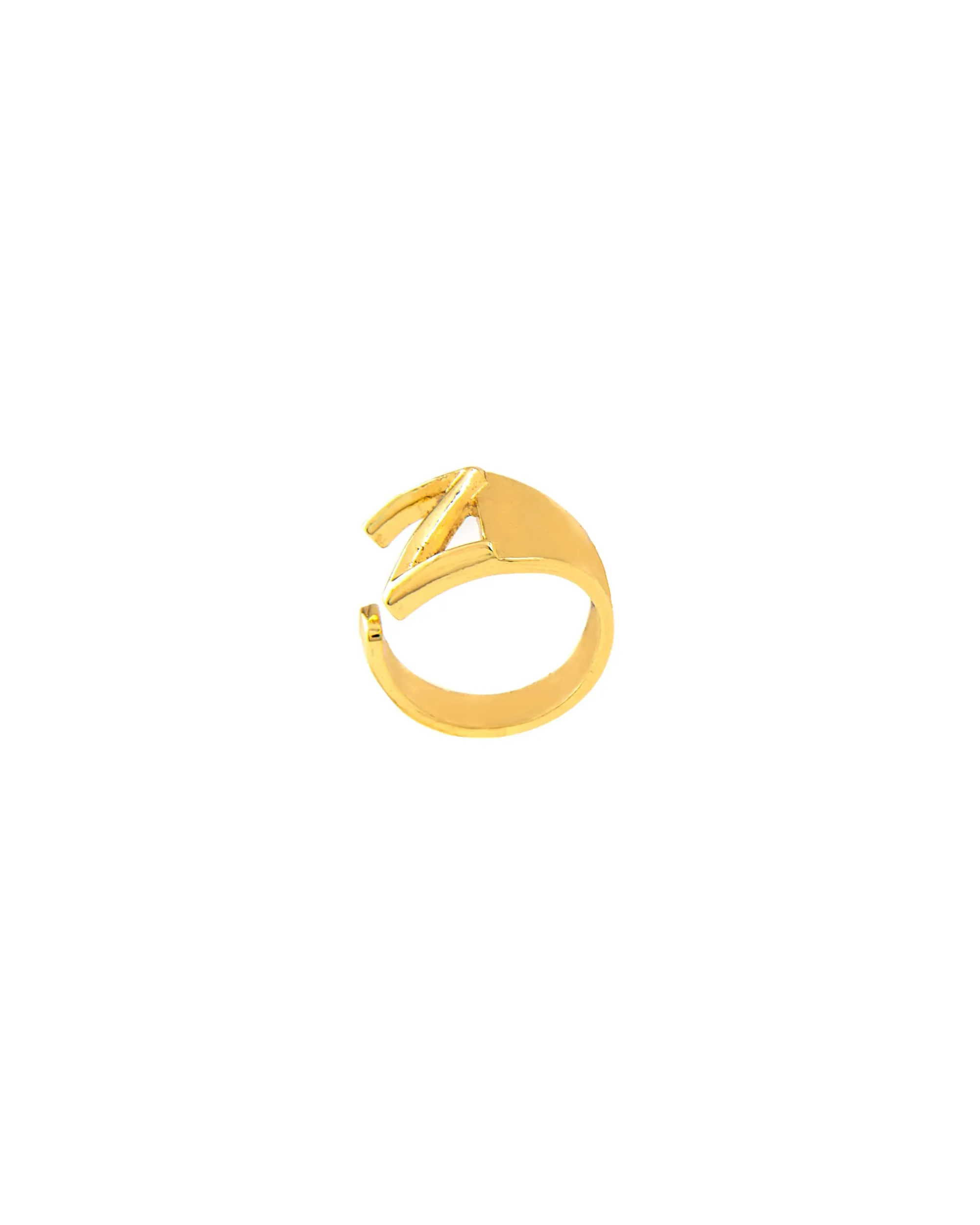 CLASSIC GOLD ALPHABET RING 2456 - قلادة