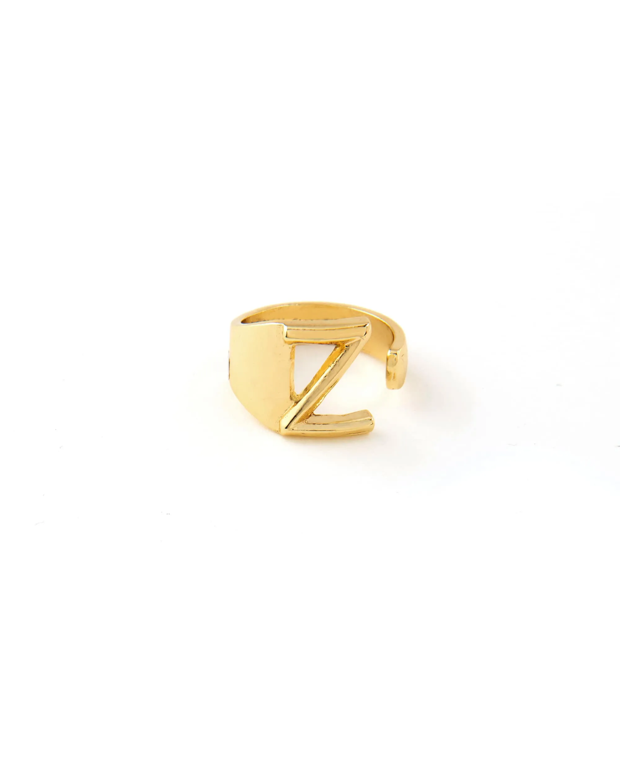 CLASSIC GOLD ALPHABET RING 2456 - قلادة