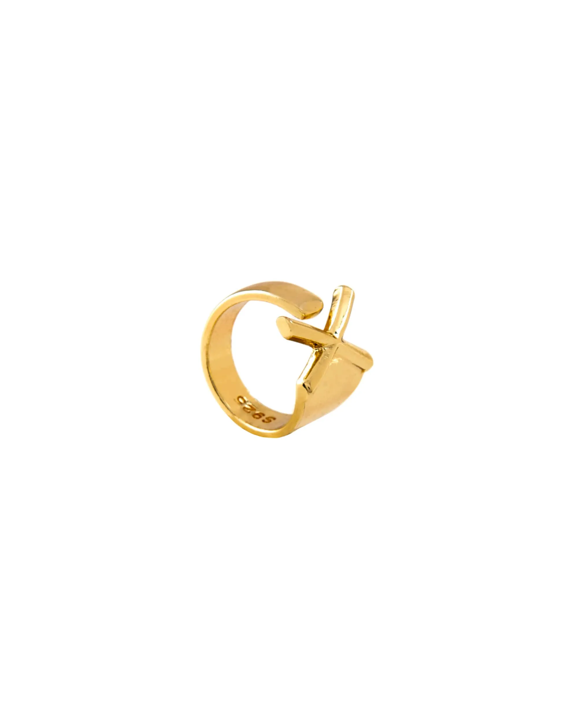 CLASSIC GOLD ALPHABET RING 2456 - قلادة