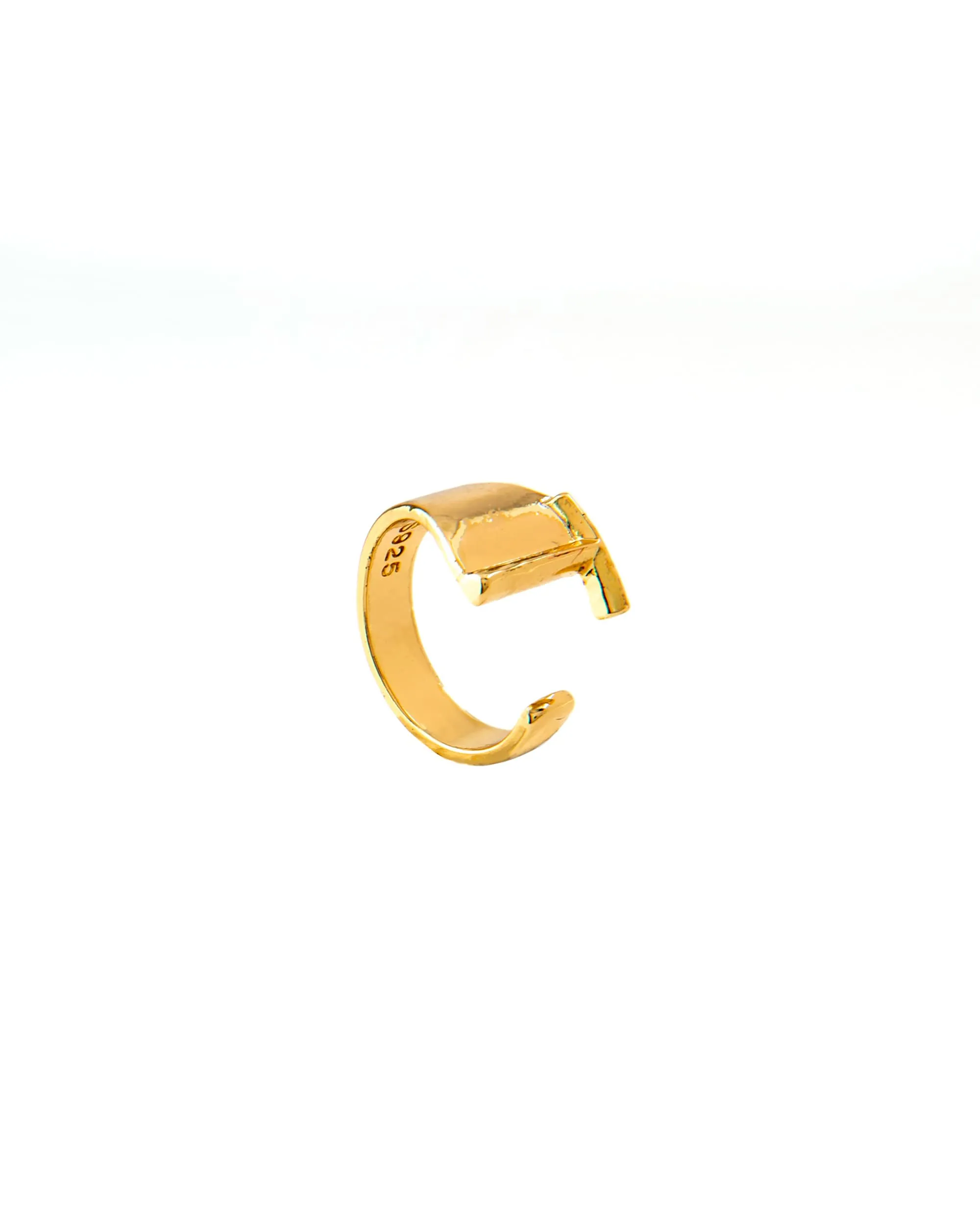 CLASSIC GOLD ALPHABET RING 2456 - قلادة