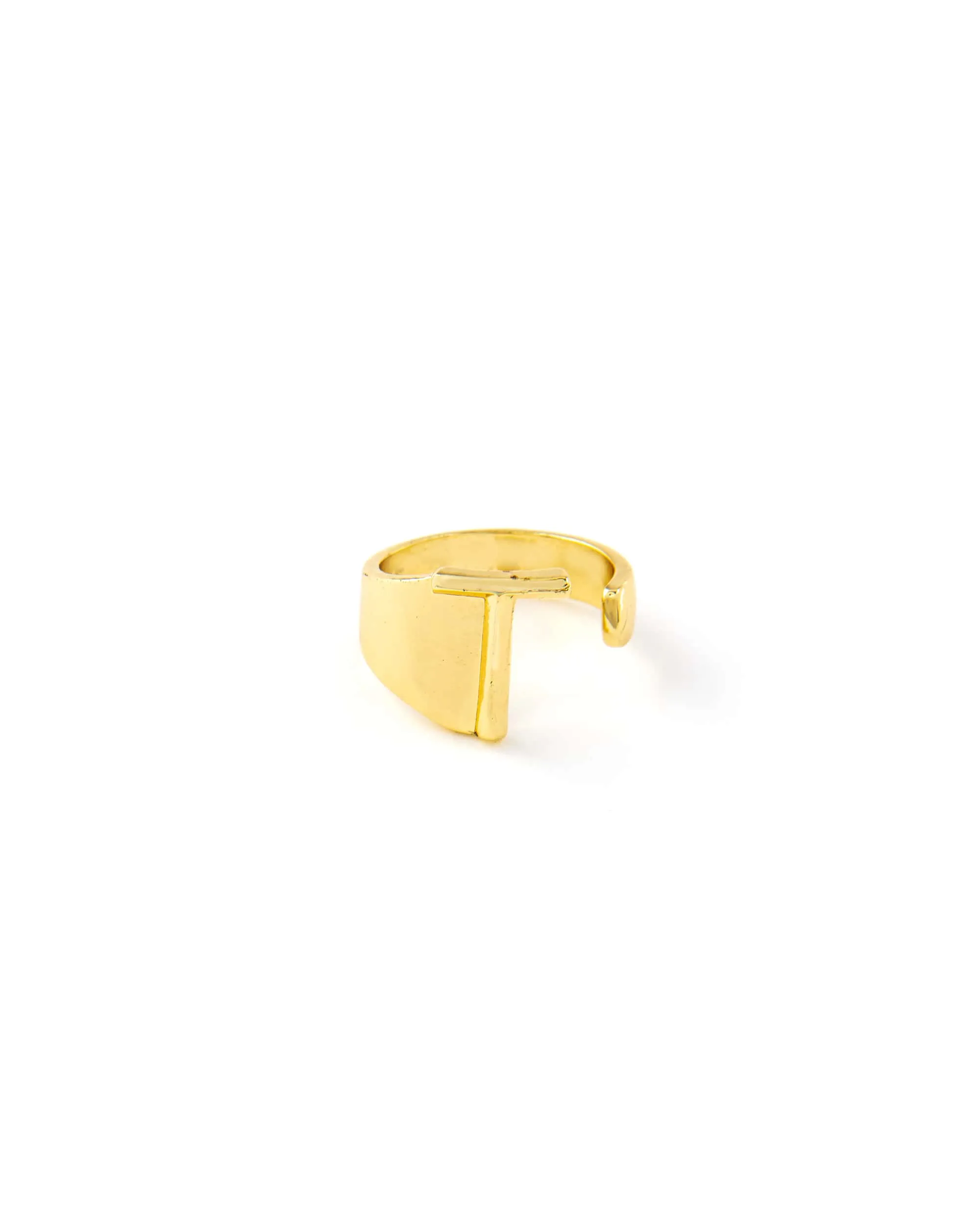 CLASSIC GOLD ALPHABET RING 2456 - قلادة