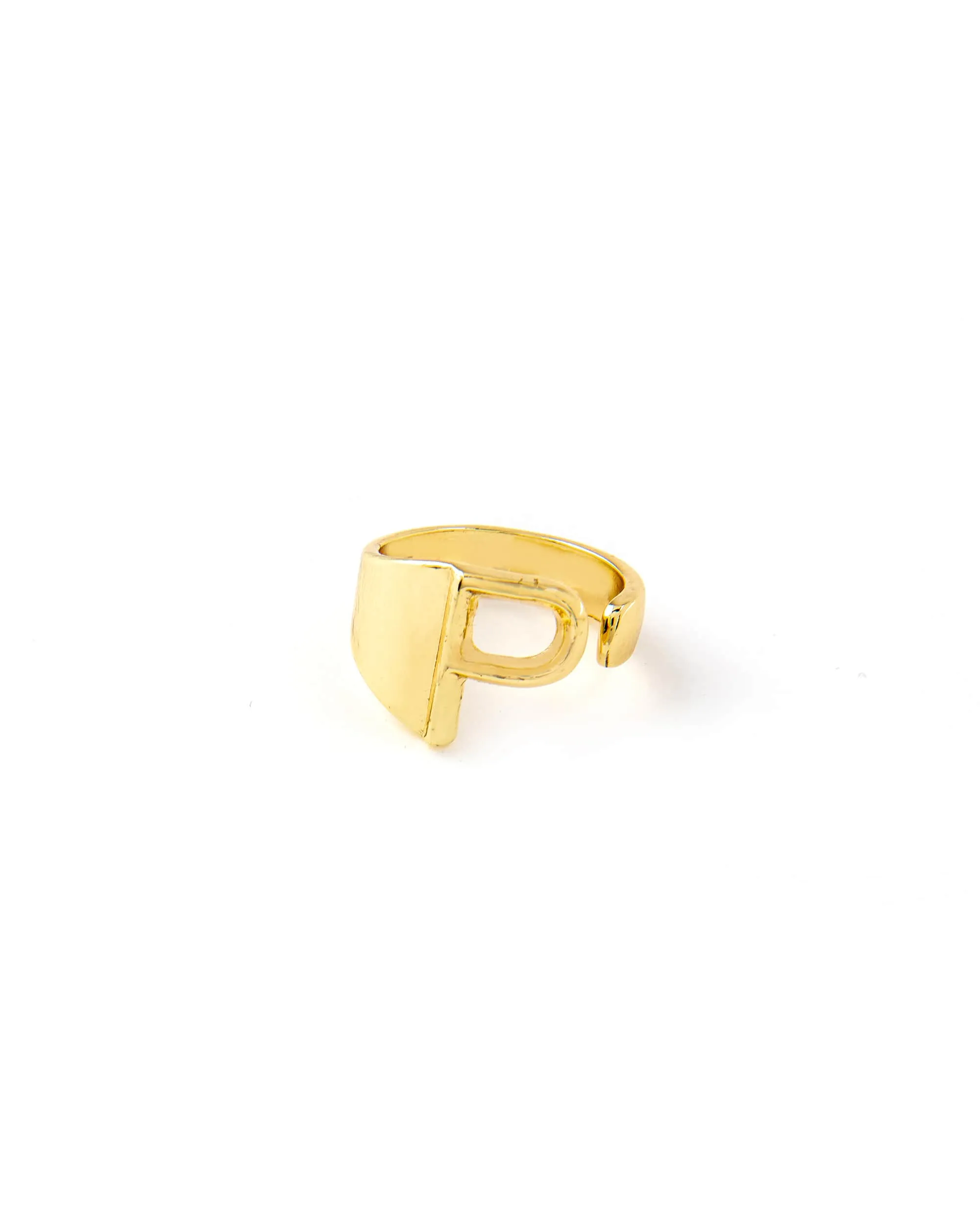 CLASSIC GOLD ALPHABET RING 2456 - قلادة