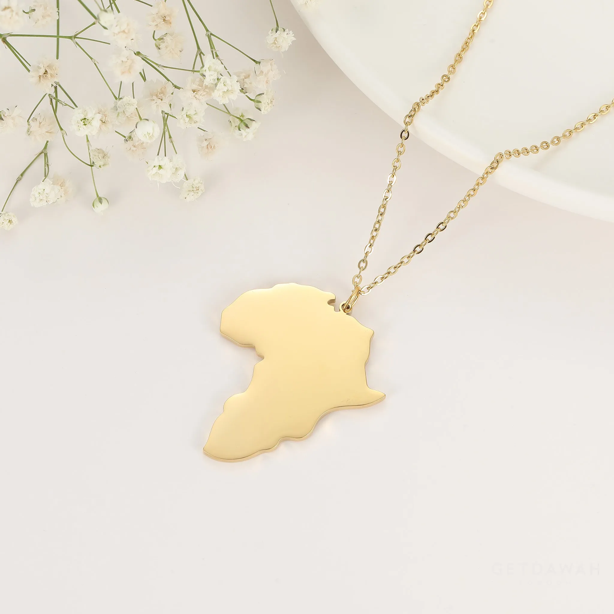 Country Map Necklaces