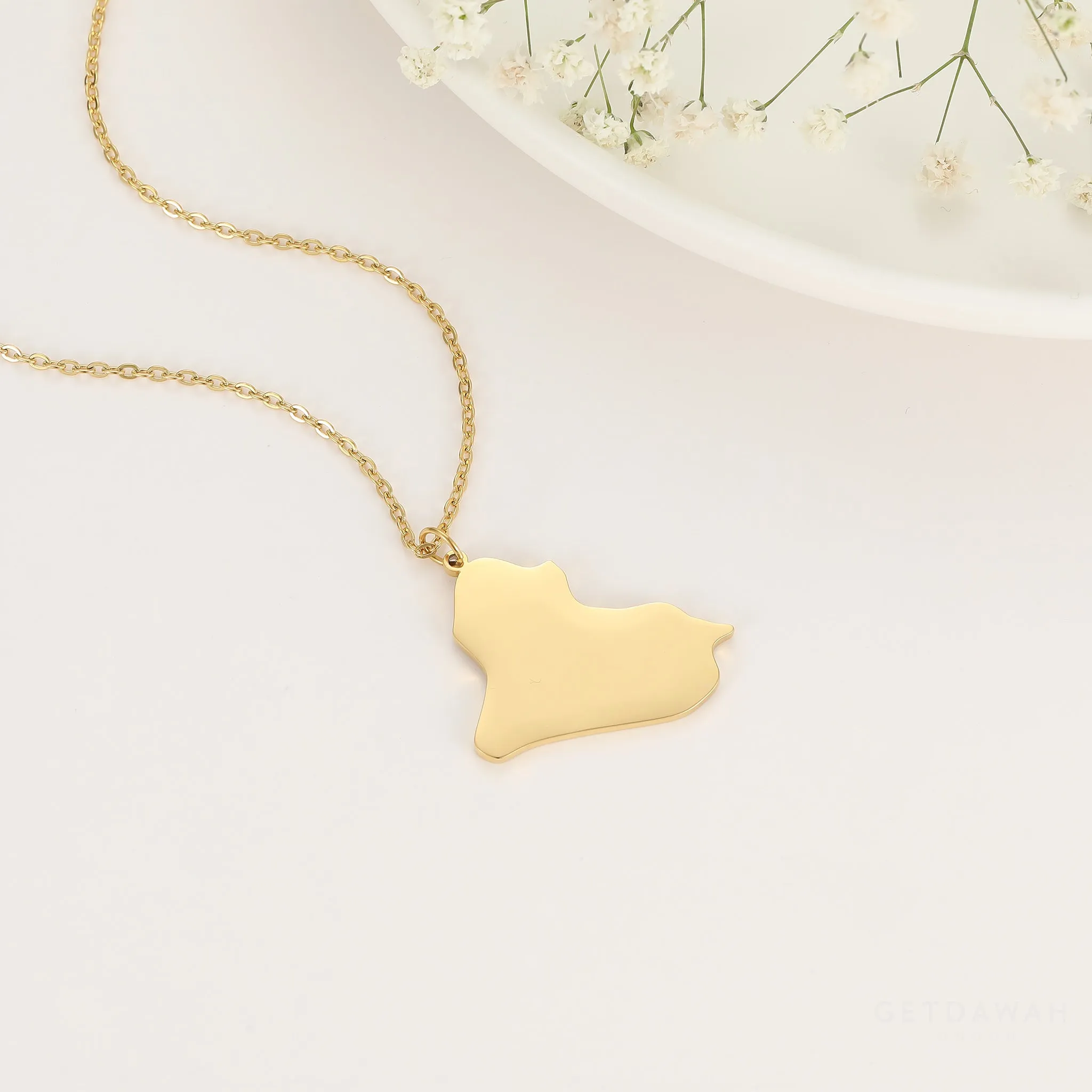 Country Map Necklaces