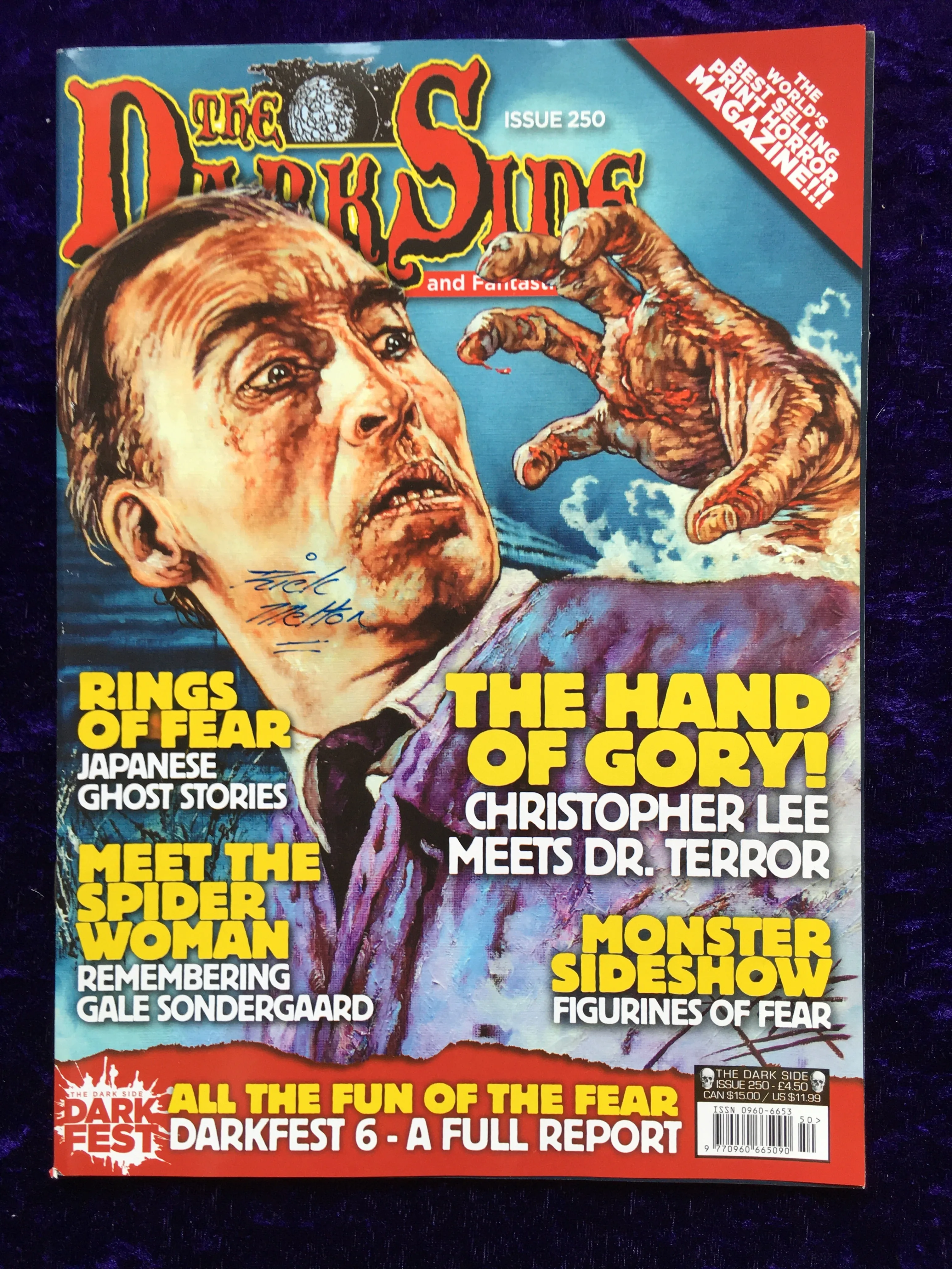 Darkside Magazine Back Issue 250 Signed by Cover Artist Rick Melton