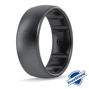 Elements Luxe Classic Silicone Ring - Black Platinum