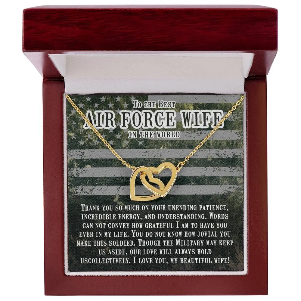 Embrace of Hearts Necklace: A Tribute to the Strength of an Air Force Wife