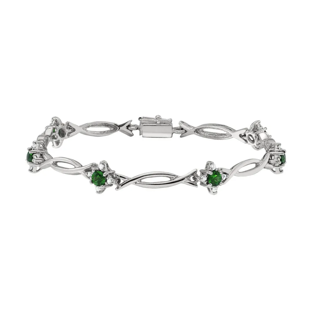 Emerald and Diamond Bracelet