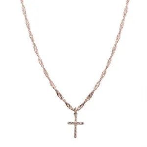 Enos Cross Necklace - Gold