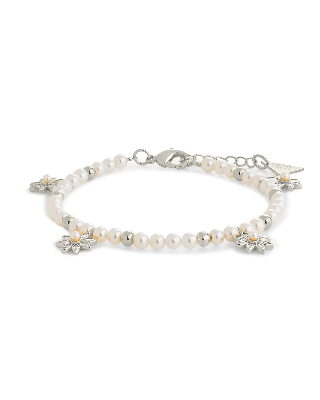 Esti Pearl & CZ Blossom Beaded Bracelet