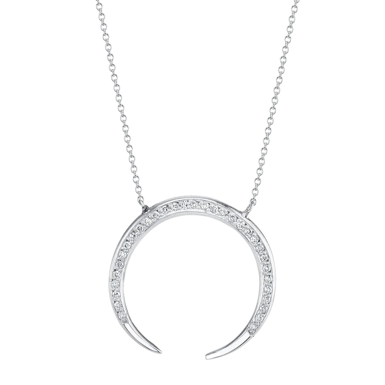 Eternal Necklace with White Pavé Diamonds