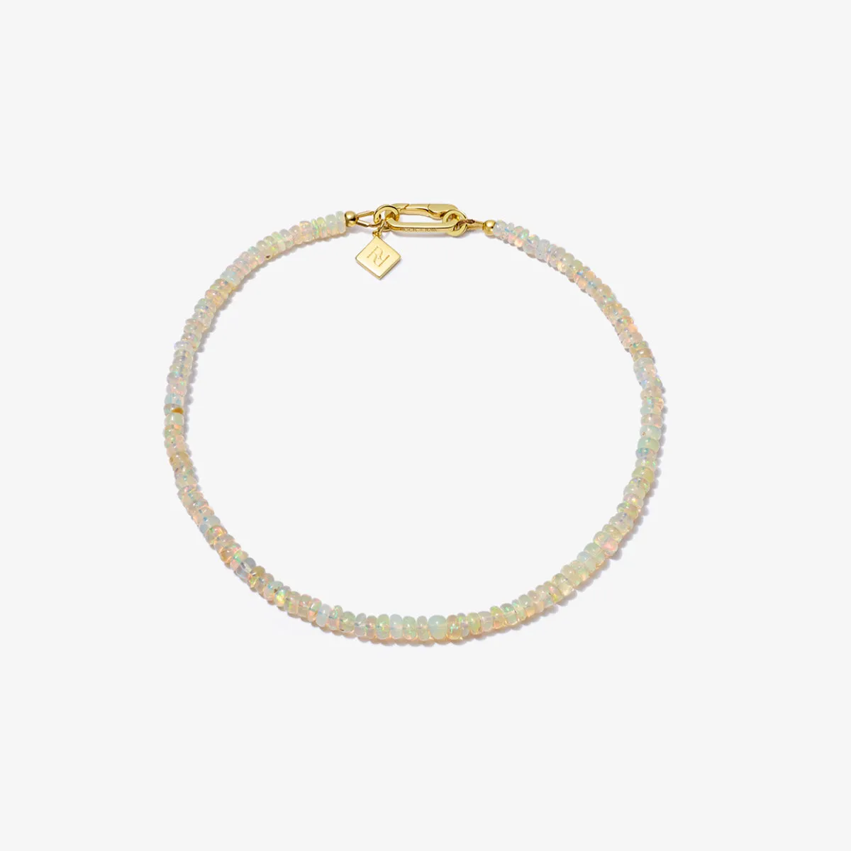 ETHIOPIAN OPAL CANDY BEADS ANKLET