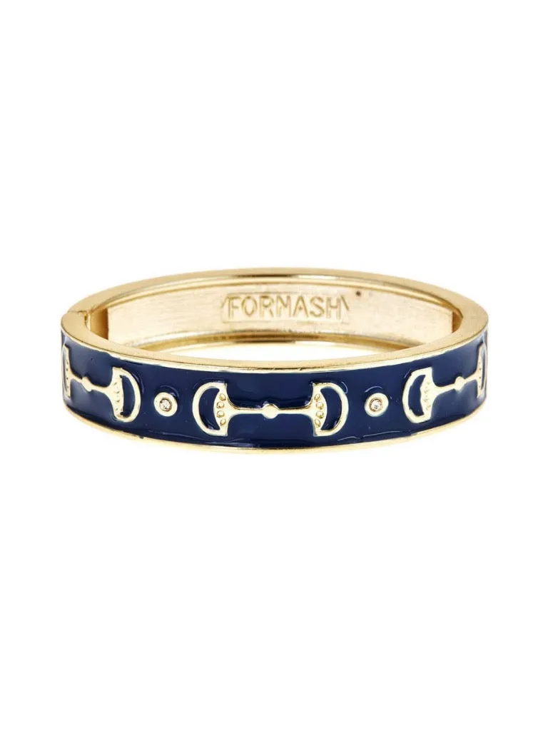 Gold Cup Bracelet - Navy