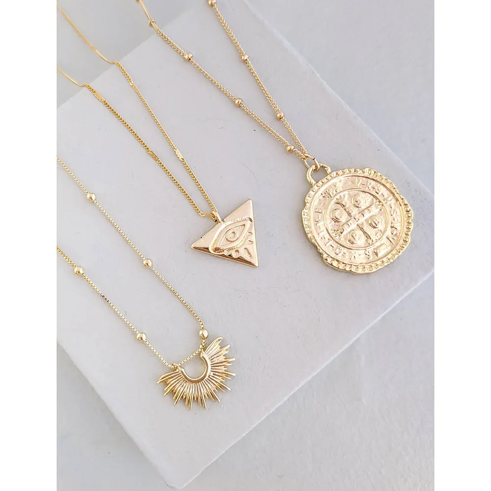 Gold-Filled Talisman Necklace