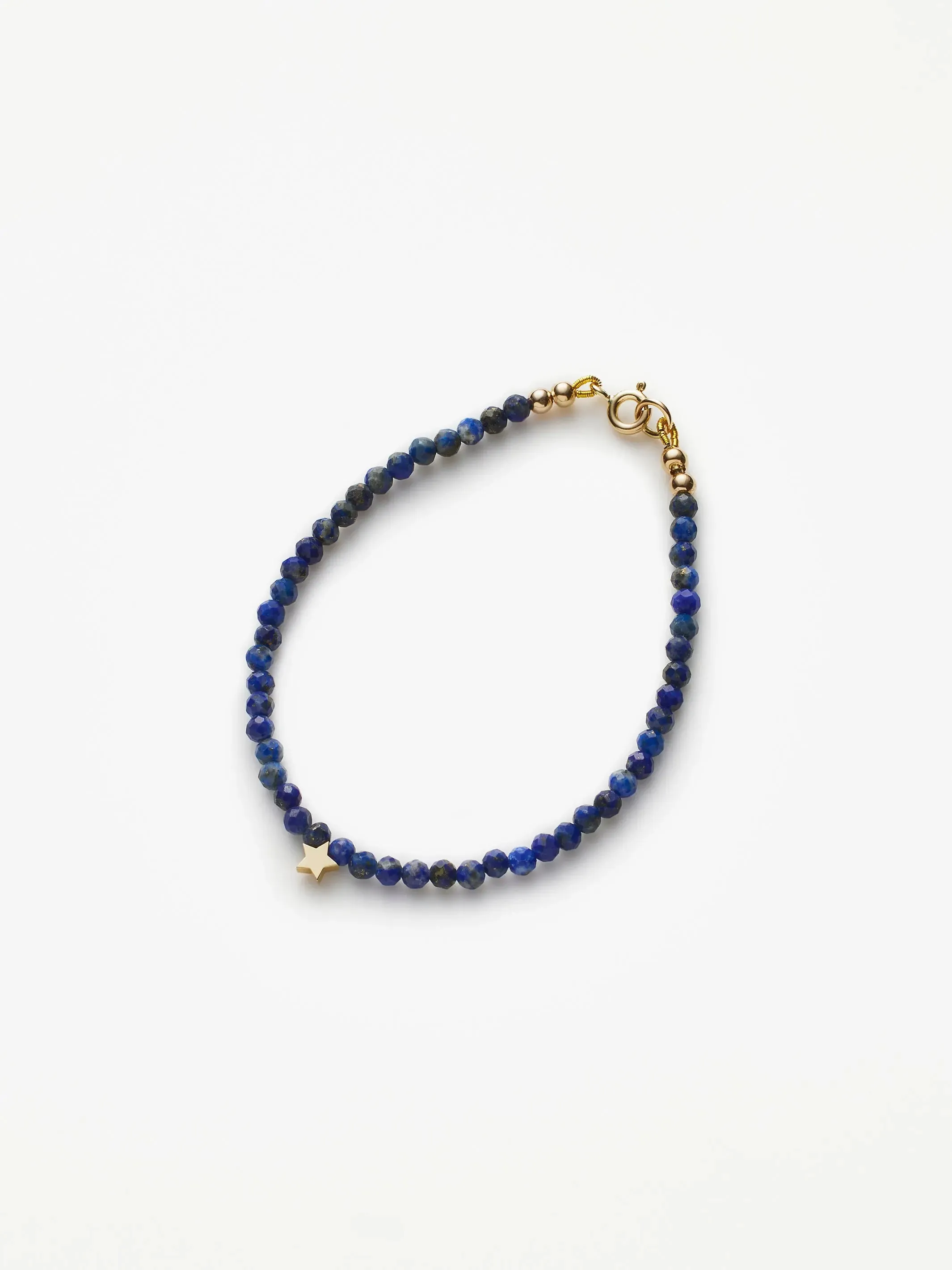 Gold Star Lapis Bracelet