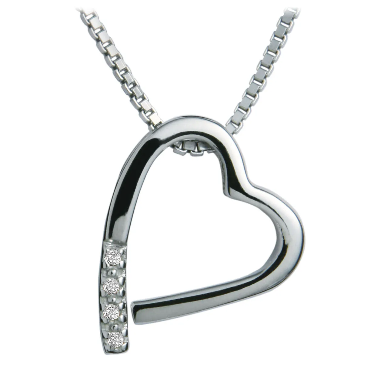 Hot Diamonds Romantic Silver Heart Pendant DP100