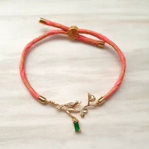 Kelly Mockingjay with Gems Slider Bracelet