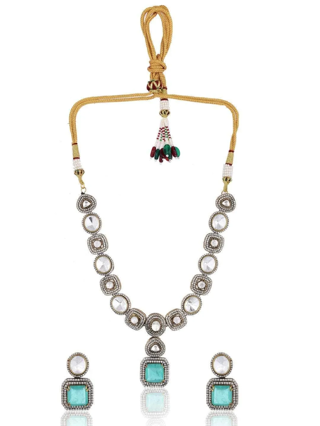 Kundan Polki Ad Necklace Set