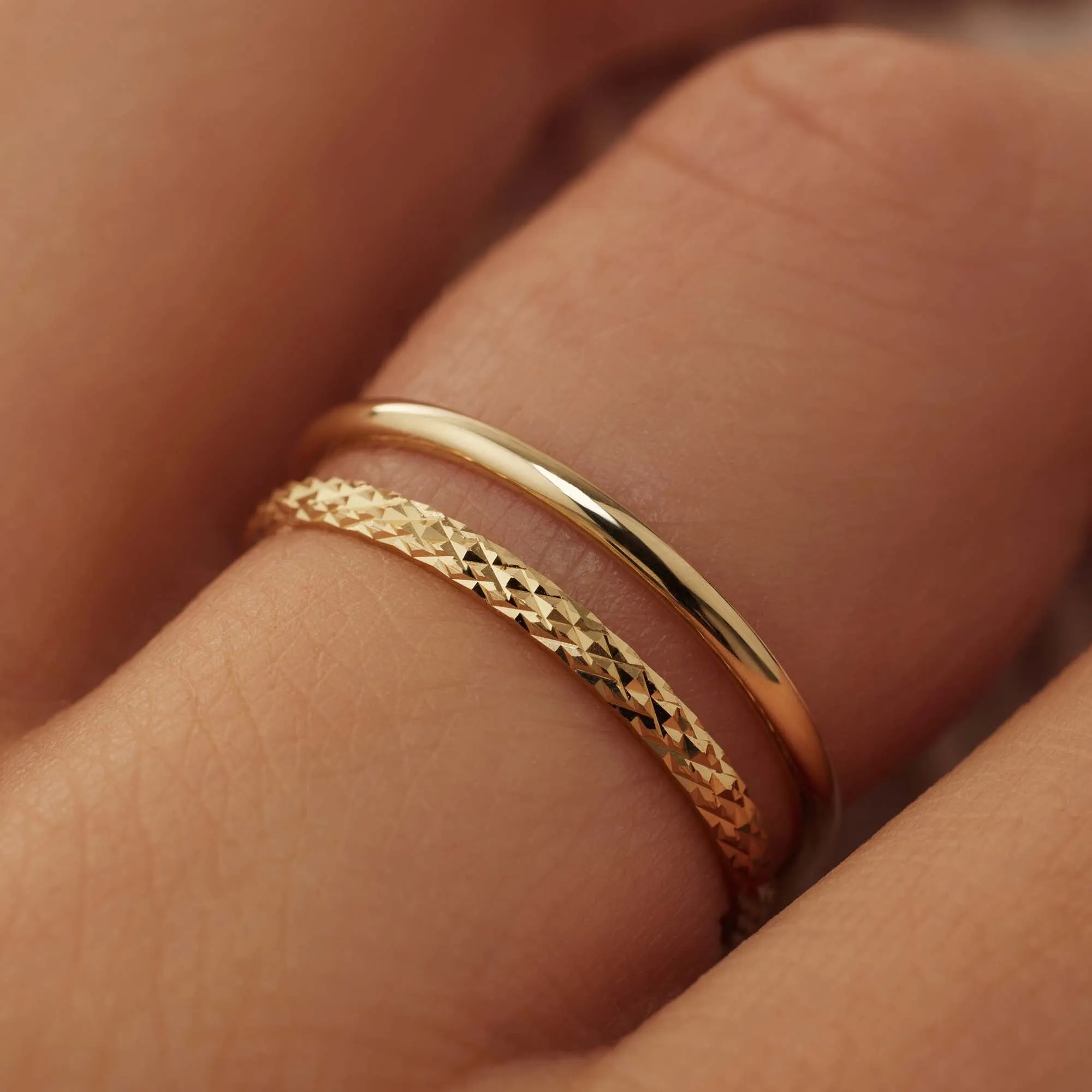 Le Marais Solene 14 karat gold stacking ring