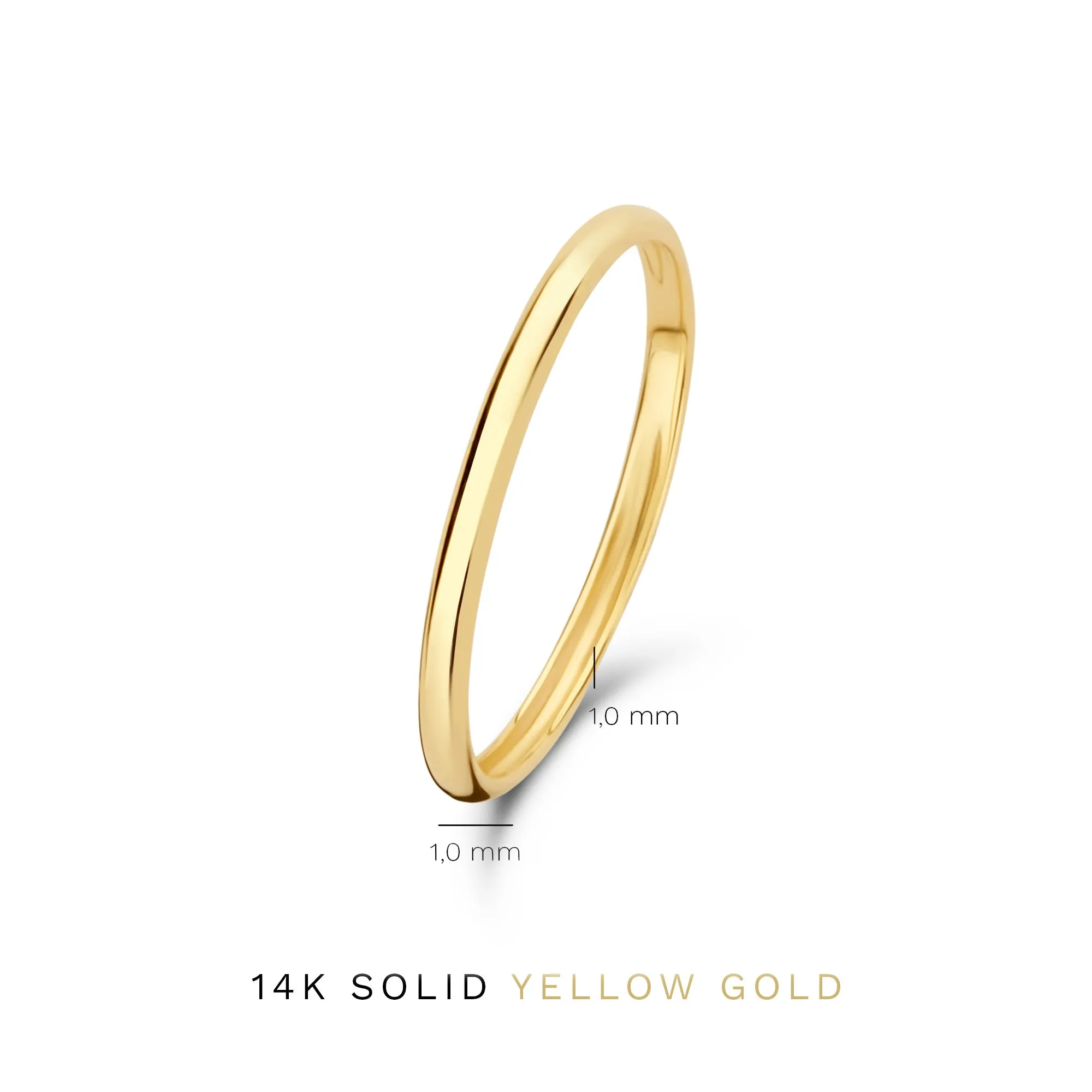 Le Marais Solene 14 karat gold stacking ring