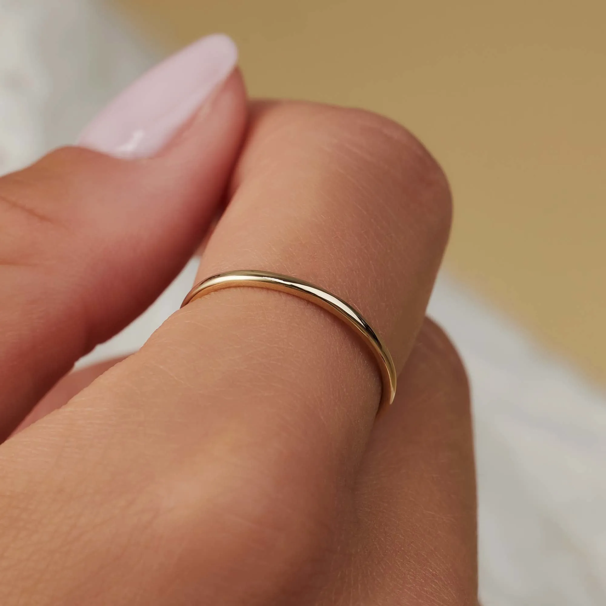 Le Marais Solene 14 karat gold stacking ring