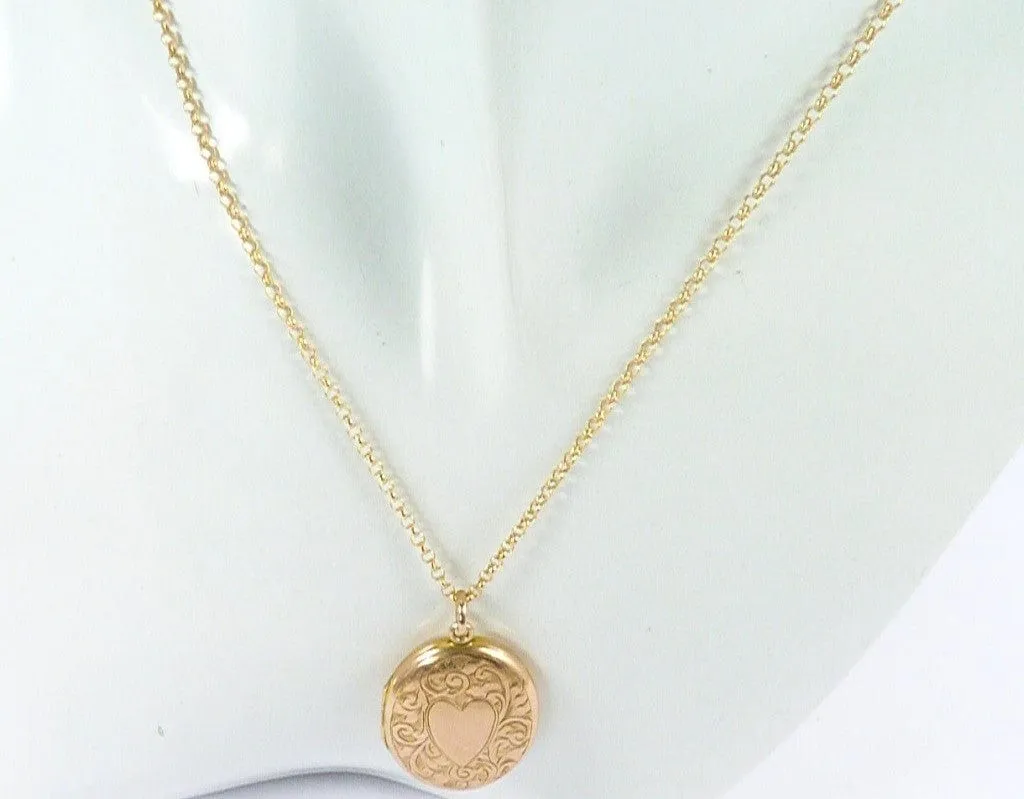 Magnificent Fully Hallmarked 9ct Gold Locket On 18 Inch 9ct Necklace