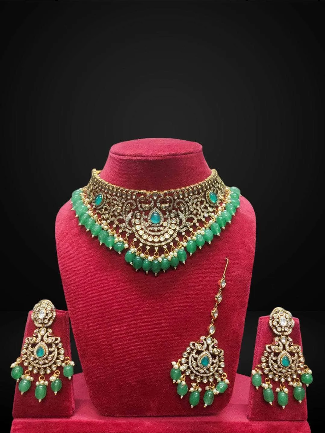 Meenakari Kundan Studded Heavy Necklace