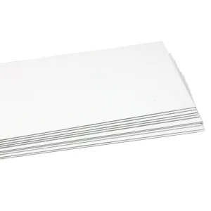 Metal Sheets - 10 x 0.5mm Aluminium Sheets - Gloss Finish - 7.5cm x 15cm