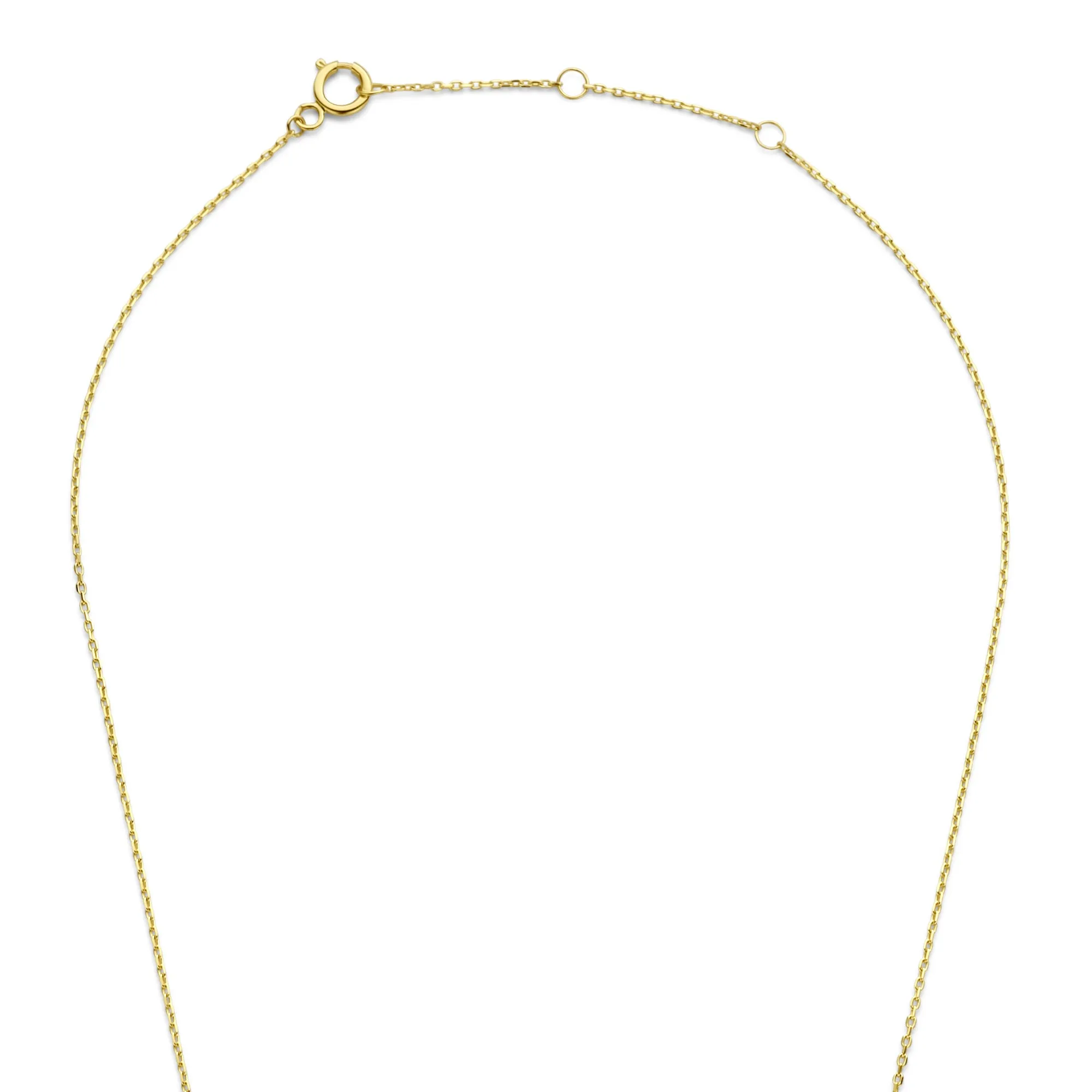 Monceau Giselle 14 karat gold necklace with feather