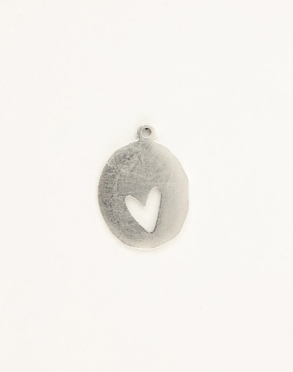 Organic Oval Heart Blank, 36x26mm, (1pc)