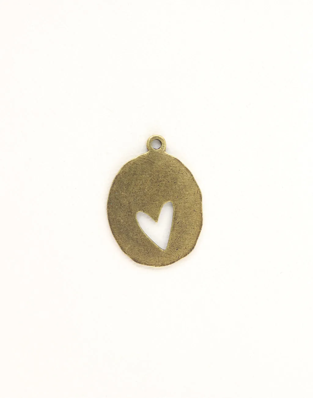 Organic Oval Heart Blank, 36x26mm, (1pc)