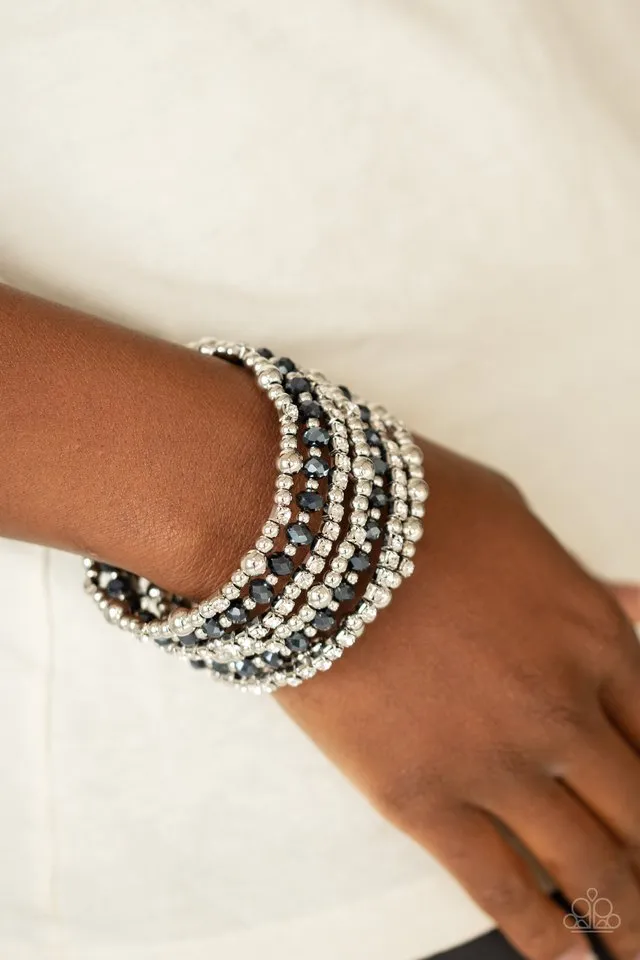 Paparazzi Bracelet ~ ICE Knowing You - Blue